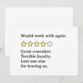 Gemengde feedback van collega's - Sterke punten en Kaart (Voorkant / Achterkant)