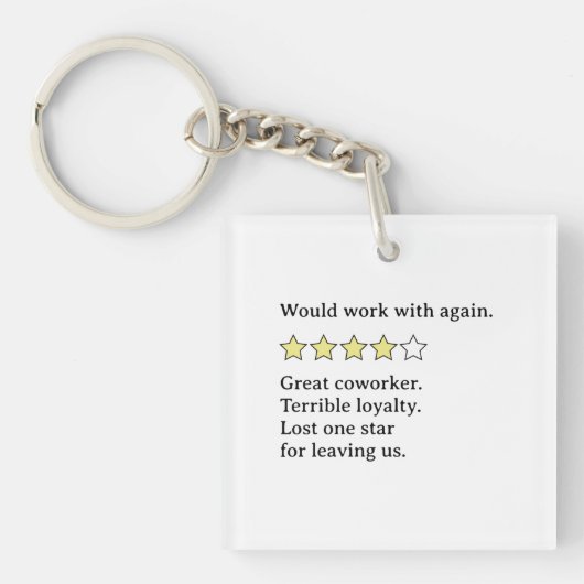 Gemengde feedback van collega's - Sterke punten en Sleutelhanger (voorkant)
