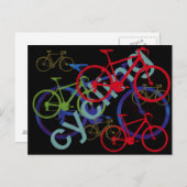 Gemengde fietsen ~ Fietsen Briefkaart (Voorkant / Achterkant)