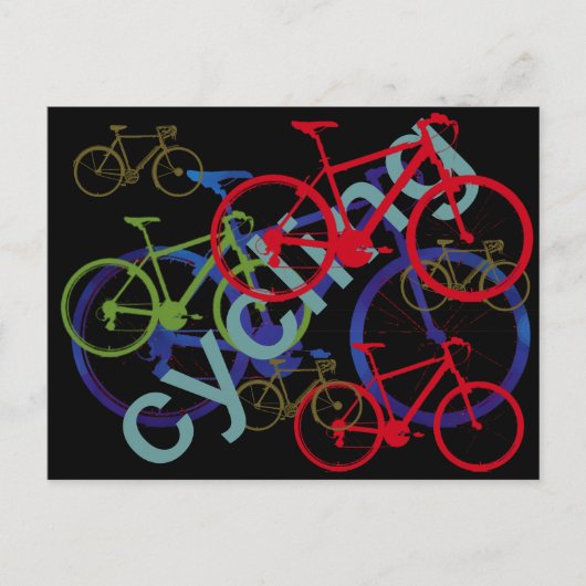 Gemengde fietsen ~ Fietsen Briefkaart (Voorkant)
