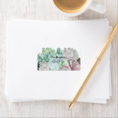 Gemengde Floral adreslabel Etiket (Insitu)