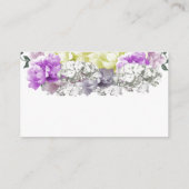 Gemengde Floral Baby shower Diaper Raffle Kaart (Achterkant)