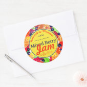 Gemengde fruitbessen jam taart vulling inblikken l ronde sticker (Envelop)