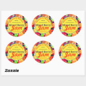 Gemengde fruitbessen jam taart vulling inblikken l ronde sticker (Vel)