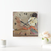 Gemengde geheugenkaartklok voor Media Art Vierkante Klok (Huis)