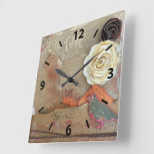 Gemengde geheugenkaartklok voor Media Art Vierkante Klok (Hoek)