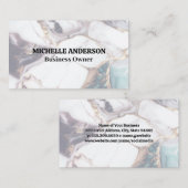 Gemengde gekleurde marmeren achtergrond visitekaartje (Voorkant / Achterkant)