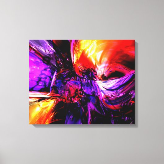 Gemengde gevoelens Abstract Canvas Afdruk (Voorkant)