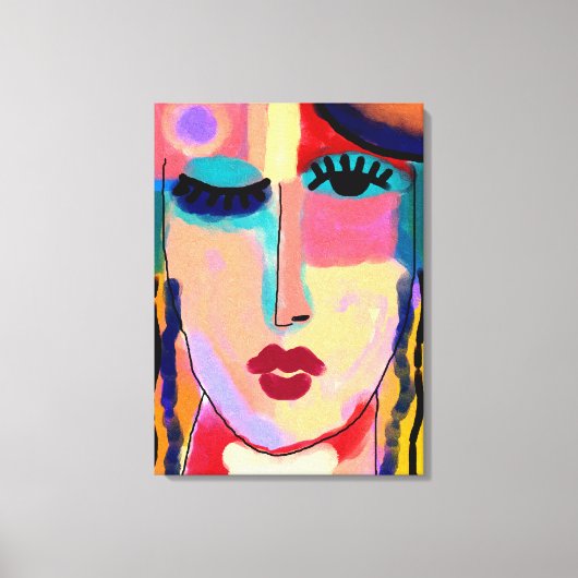 Gemengde gevoelens Abstract digitaal schilderen Canvas Afdruk (Voorkant)