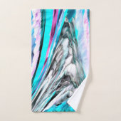 Gemengde gradiënt- en drizzaninefactoren, cyaan en bad handdoek (Handdoek)