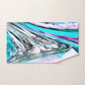 Gemengde gradiënt- en drizzaninefactoren, cyaan en bad handdoek (Handdoek)