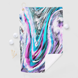 Gemengde gradiënt- en drizzaninefactoren, cyaan en golfhanddoek