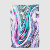 Gemengde gradiënt- en drizzaninefactoren, cyaan en golfhanddoek (Voorkant)