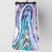 Gemengde gradiënt- en drizzaninefactoren, cyaan en golfheadcover (Draai 90)