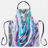 Gemengde gradiënt- en drizzaninefactoren, cyaan en schort (Voorkant)