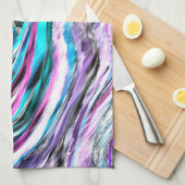 Gemengde gradiënt- en drizzaninefactoren, cyaan en theedoek (Quarter Fold)