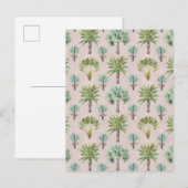 Gemengde groene palmbomen briefkaart (Voorkant / Achterkant)