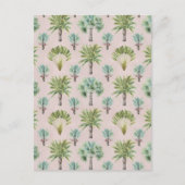 Gemengde groene palmbomen briefkaart (Voorkant)