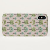 Gemengde groene palmbomen Case-Mate iPhone case (Achterkant (horizontaal))