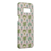 Gemengde groene palmbomen Case-Mate samsung galaxy hoesje (Achterkant / rechts)