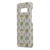 Gemengde groene palmbomen Case-Mate samsung galaxy hoesje (Achterkant/links)
