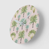 Gemengde groene palmbomen ronde klok (Hoek)