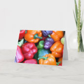 Gemengde Groene paprika's Kaart (Voorkant)
