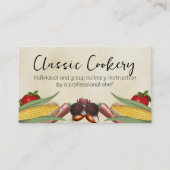 gemengde groene visitekaartje voor voedingsmiddele (Voorkant)