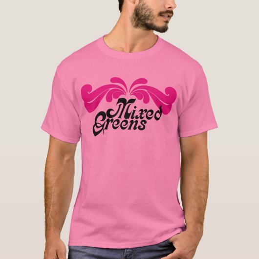 Gemengde groenen t-shirt (Voorkant)