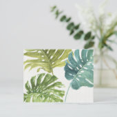 Gemengde groenen | Tropische palmen Briefkaart (Staand voorkant)