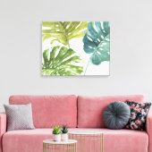 Gemengde groenen | Tropische palmen Canvas Afdruk (Insitu (Woonkamer))