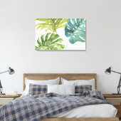 Gemengde groenen | Tropische palmen Canvas Afdruk (Insitu (Slaapkamer))