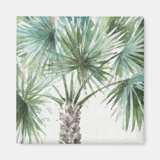 Gemengde groenen: tropische palmen magneet (Voorkant)