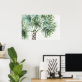 Gemengde groenen: tropische palmen poster (Thuiskantoor)