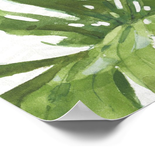 Gemengde groenen | Tropische palmen Poster (Hoek)