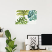 Gemengde groenen | Tropische palmen Poster (Thuiskantoor)