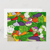 Gemengde groenten briefkaart (Voorkant / Achterkant)