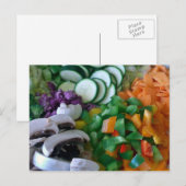 Gemengde groenten met een fijne hap briefkaart (Voorkant / Achterkant)