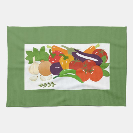 Gemengde groenten theedoek (Horizontaal)