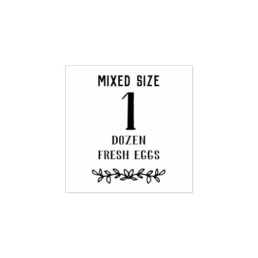 Gemengde grootte | Aantal eieren | Eieren Gradenst Rubberstempel (Afrduk)