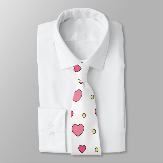 gemengde harten patroon Valentijnsdag Stropdas (Gebonden)