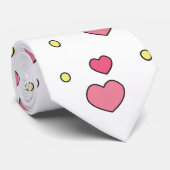 gemengde harten patroon Valentijnsdag Stropdas (Opgerold)