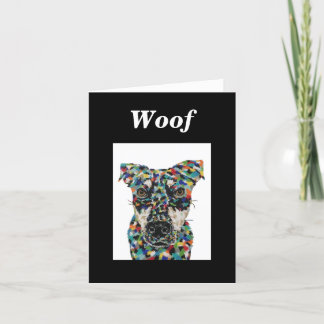 Gemengde hond blanco noot Kaart