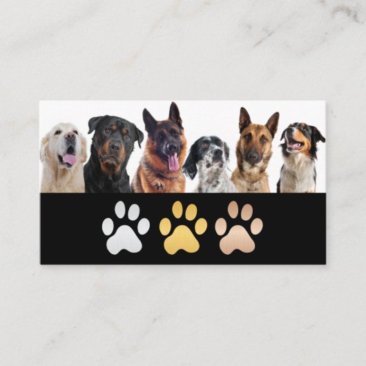 Gemengde Hondenrassen | dierenverzorging Visitekaartje (Voorkant)