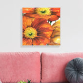 Gemengde IJslandse papaver Canvas Afdruk (Insitu (Woonkamer))