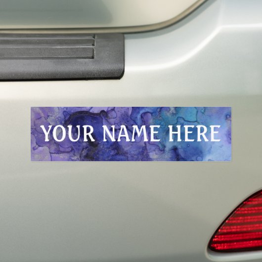 Gemengde-inktachtergrond - Pas uw eigen inkt aan Bumpersticker (Op auto)
