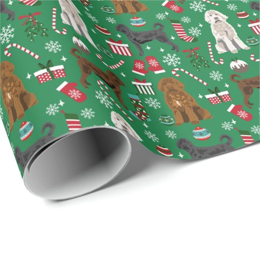 Gemengde jassen Labradole kerstmis Cadeaupapier (Rol Hoek)