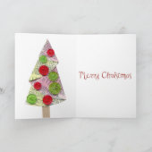 Gemengde kerstbomen voor media feestdagen kaart (Binnen)