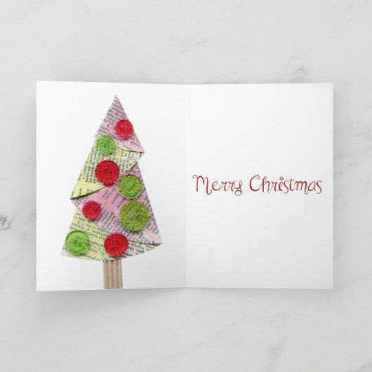 Gemengde kerstbomen voor media feestdagen kaart (Binnen)