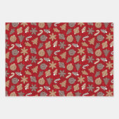 Gemengde kerstkoekjes inpakpapier vel (Voorkant 3)